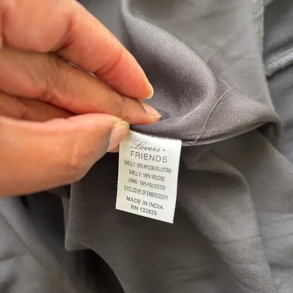 🥶 Lovers and Friends Black Wildfire Mini Dress Size Small - Picture 10 of 10